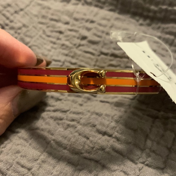 Coach Push Signature Hinged Bracelet